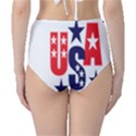 Usa Stars Fourth Of July Symbol America Usa Stars Classic High-Waist Bikini Bottoms View2
