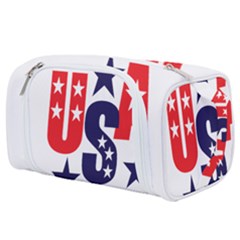 Usa Stars Fourth Of July Symbol America Usa Stars Toiletries Pouch by Wegoenart