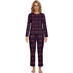 Hot Peppers Womens  Long Sleeve Lightweight Pajamas Set by SychEva