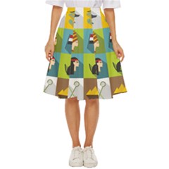 Egypt-travel-items-icons-set-flat-style Classic Short Skirt by Salman4z