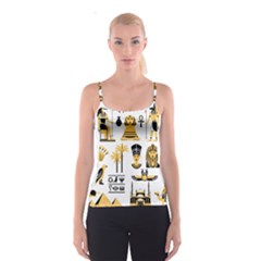 Egypt-symbols-decorative-icons-set Spaghetti Strap Top by Salman4z