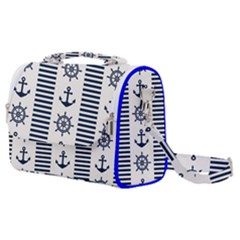 Nautical-seamless-pattern-vector-illustration Satchel Shoulder Bag by Salman4z