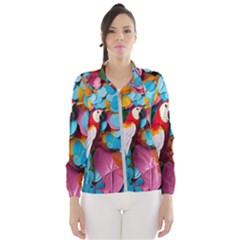 Confetti Tropical Ocean Themed Background Abstract Women s Windbreaker by Ravend