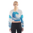 Wave Tsunami Tidal Wave Ocean Sea Water Cropped Sweatshirt View2