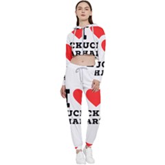I Love Lucky Charm Cropped Zip Up Lounge Set by ilovewhateva
