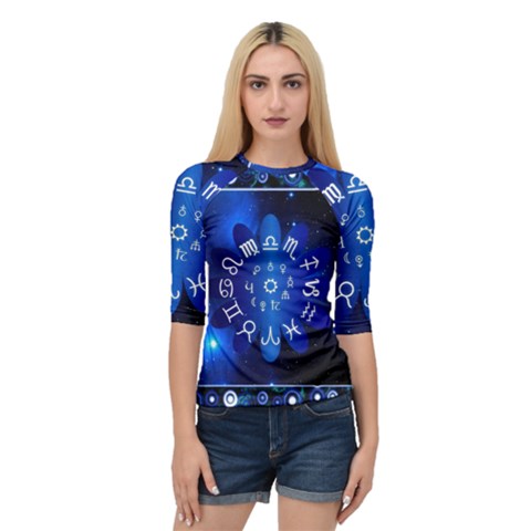 Astrology Horoscopes Constellation Quarter Sleeve Raglan Tee by danenraven