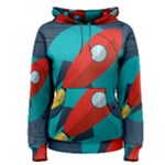 Rocket-with-science-related-icons-image Women s Pullover Hoodie