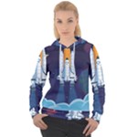 Spaceship-milkyway-galaxy Women s Overhead Hoodie