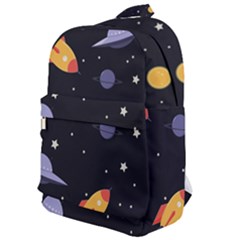 Cosmos Rockets Spaceships Ufos Classic Backpack