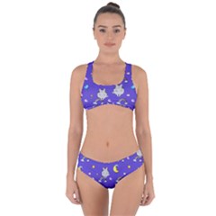 Texture Pattern Seamless Rainbow Background Dream Criss Cross Bikini Set by pakminggu