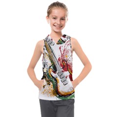 Electric Guitar Kids  Sleeveless Hoodie by pakminggu