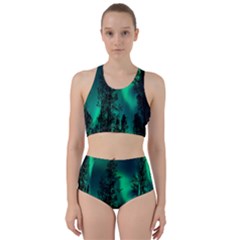 Aurora Northern Lights Celestial Magical Astronomy Racer Back Bikini Set by pakminggu