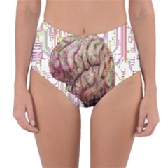 Brain Think Neurons Circuit Reversible High-waist Bikini Bottoms