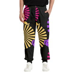 Seamless Halloween Day Of The Dead Men s Elastic Waist Pants by danenraven