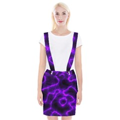 Purple Pattern Background Structure Braces Suspender Skirt by danenraven