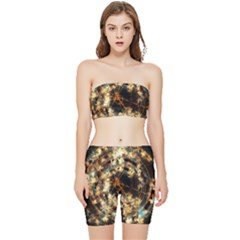 Science Fiction Background Fantasy Stretch Shorts And Tube Top Set by danenraven