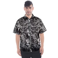 Lion Furious Abstract Desing Furious Men s Short Sleeve Shirt