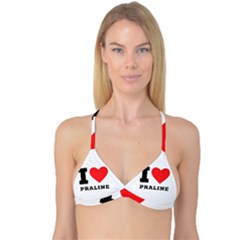 I Love Praline  Reversible Tri Bikini Top by ilovewhateva