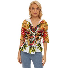 Bali Barong Mask Euclidean Vector Chiefs Face Lightweight Drawstring Hooded Top by Mog4mog4