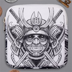 Drawing Samurai Tattoo Sketch Japanese Samurai Mini Square Pouch