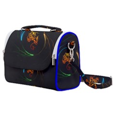Orange Tiger Illustration Artwork Digital Art Satchel Shoulder Bag by Bakwanart