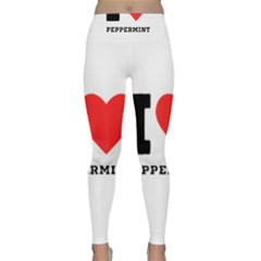 I Love Peppermint Lightweight Velour Classic Yoga Leggings by ilovewhateva