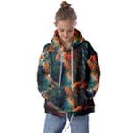 Forest Autumn Fall Painting Kids  Oversized Hoodie