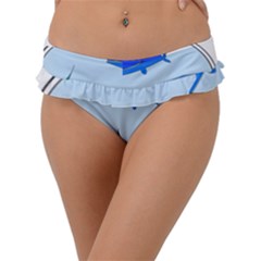 Wal-fish-small-world-lake-sea Frill Bikini Bottoms