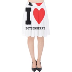 I Love Boysenberry  Velvet High Waist Skirt by ilovewhateva