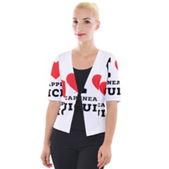 I Love Pineapple Juice Cropped Button Cardigan by ilovewhateva