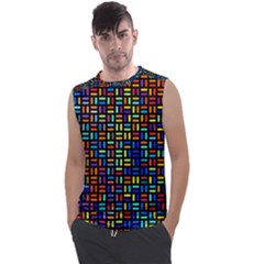 Geometric Colorful Square Rectangle Men s Regular Tank Top