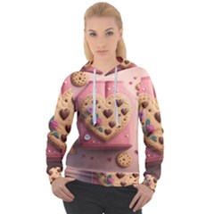 Cookies Valentine Heart Holiday Gift Love Women s Overhead Hoodie by Ndabl3x