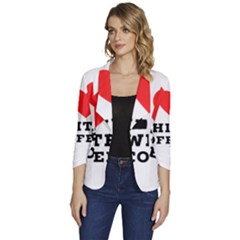 I Love White Coffee Women s One-button 3/4 Sleeve Short Jacket by ilovewhateva