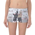 Cute Cats Seamless Pattern Reversible Boyleg Bikini Bottoms View1
