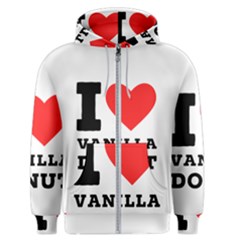 I Love Vanilla Donut Men s Zipper Hoodie by ilovewhateva