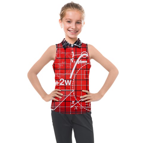 Geometry Mathematics Cube Kids  Sleeveless Polo Tee by Ndabl3x