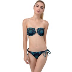 Ornament District Turquoise Twist Bandeau Bikini Set