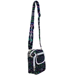 Math-linear-mathematics-education-circle-background Shoulder Strap Belt Bag