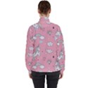 Cute-unicorn-seamless-pattern Women s High Neck Windbreaker View2