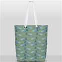 Fishes Pattern Background Theme Full Print Rope Handle Tote (Small) View1