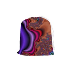 Colorful Piece Abstract Drawstring Pouch (medium)