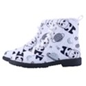 Panda Floating In Space And Star Men s High-Top Canvas Sneakers View2