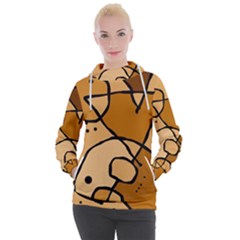 Mazipoodles In The Frame - Brown Women s Hooded Pullover by Mazipoodles