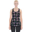Midnight Noir Garden Chic Pattern Piece Up Tank Top View1