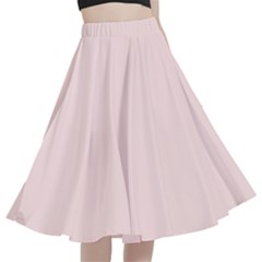 Light Misty Rose Pink	 - 	a-line Full Circle Midi Skirt With Pocket