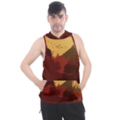 Japan Art Illustration Men s Sleeveless Hoodie by Grandong