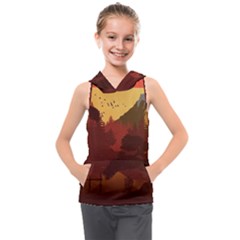 Japan Art Illustration Kids  Sleeveless Hoodie by Grandong