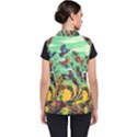 Monkey Tiger Bird Parrot Forest Jungle Style Women s Puffer Vest View2