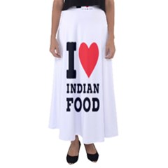 I Love Indian Food Flared Maxi Skirt by ilovewhateva