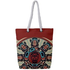 Skull Grateful Dead Phone Gratefuldead Full Print Rope Handle Tote (small) by Cowasu
